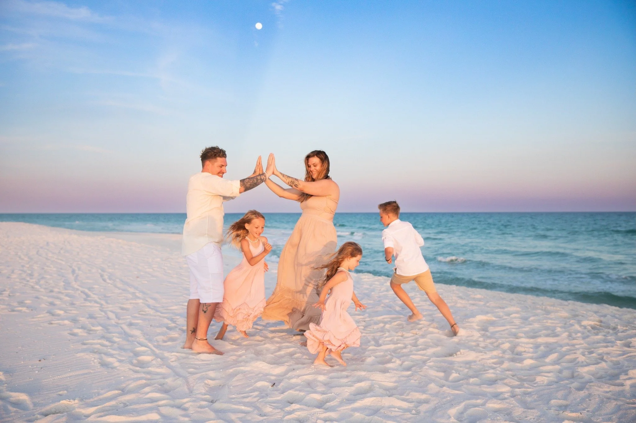 Here is a sample of a sunset session. You will notice that the light is very bright as it most likely will be for the first part of your session. The light will be dimmer as the night comes near revealing gorgeous candy colored skies. This night in p