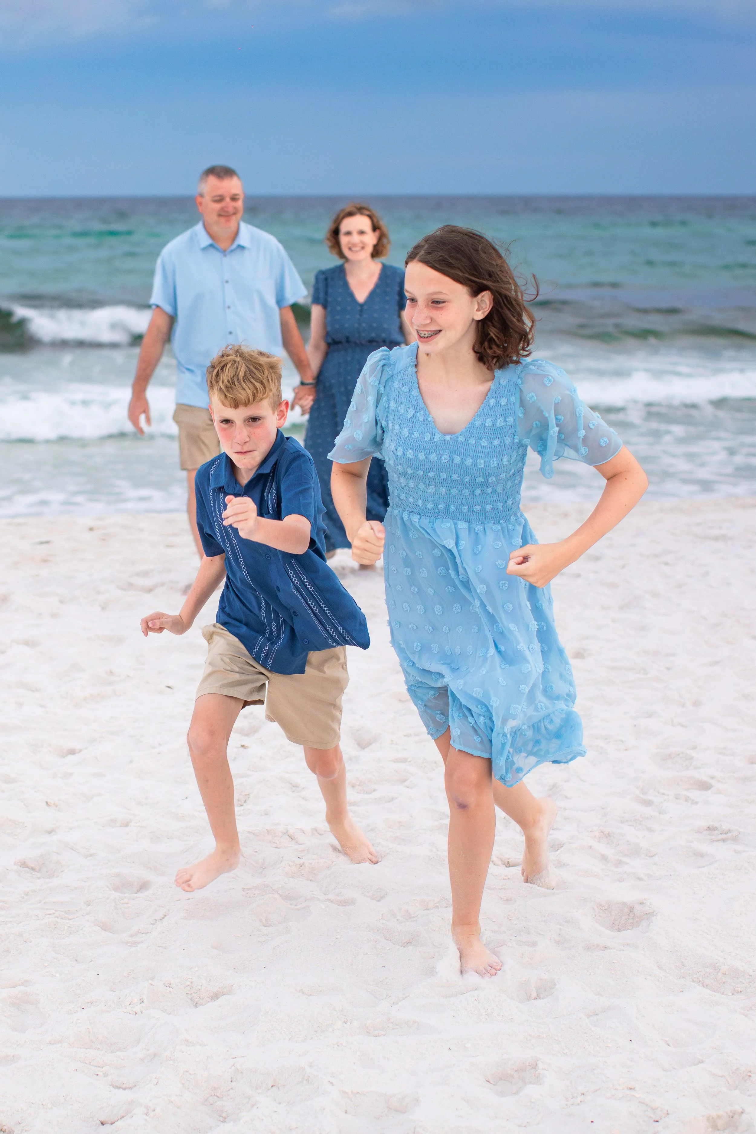 Wear Blue on your next Navarre Beach photo session with Jessica Salort Photography