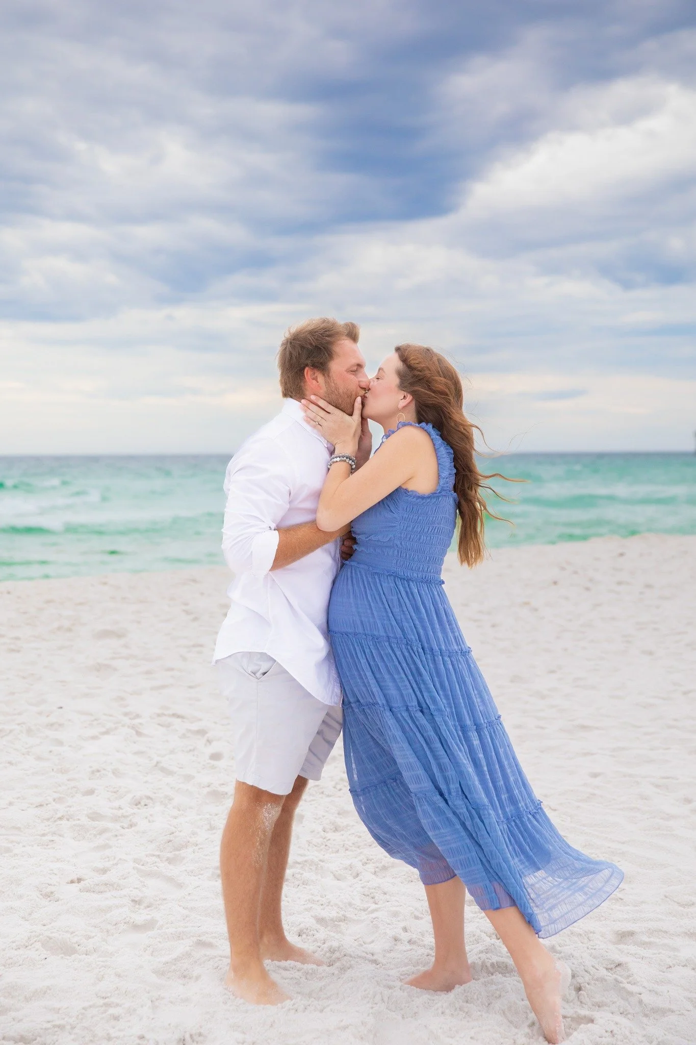 One minute she was posing for her maternity photos then the next she was getting proposed to! You just never know what you may find here! Scroll to see the actual moment these two got engaged.

And to think this almost didn't happen! Our poor bride t
