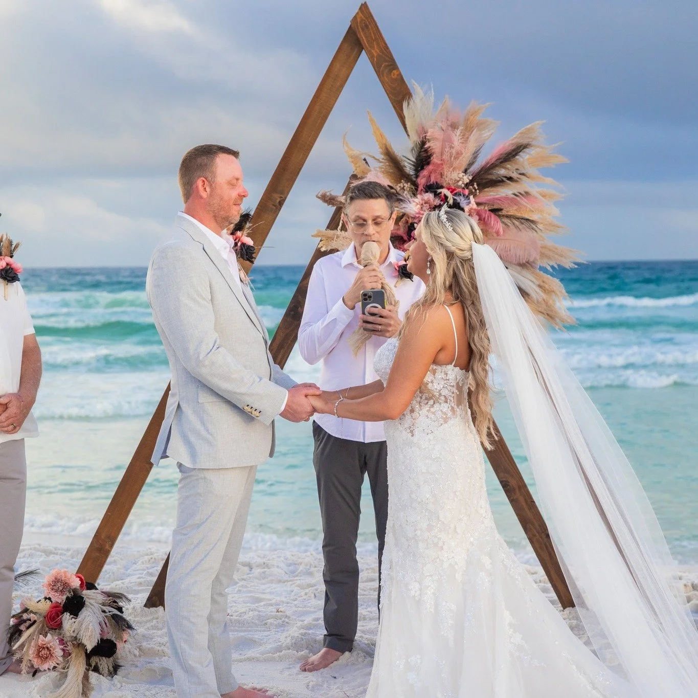 A few photos from one of my favorite weddings from two weeks ago. We were so blessed to get the ceremony finished before the rain came pouring down. In fact, the last photo below was taken just moments before the skies opened up.

People often see a 