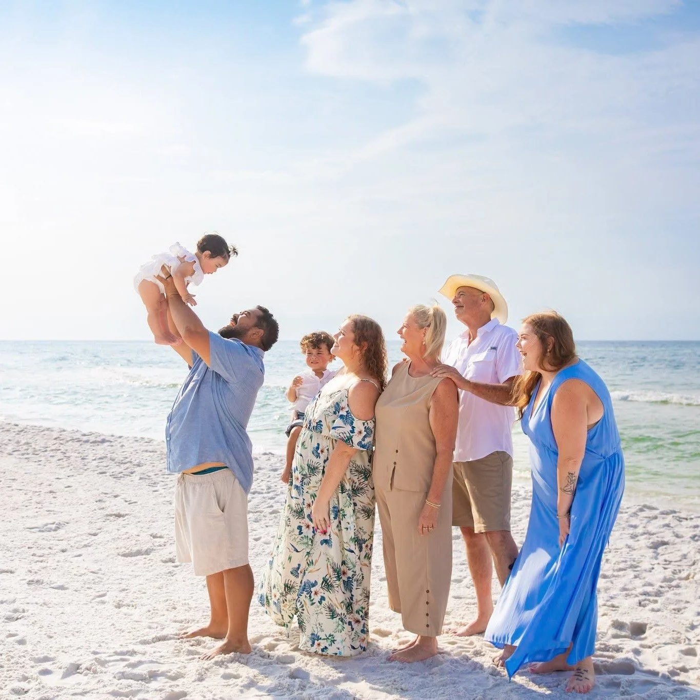 My favorite photos are putting those babies in the air. You don't have to throw them just gently lift them. We always get the cutest reactions. Who doesn't love a flying baby?

📸 Jessica Salort Photography
Serving Navarre Beach, Pensacola Beach, Gul
