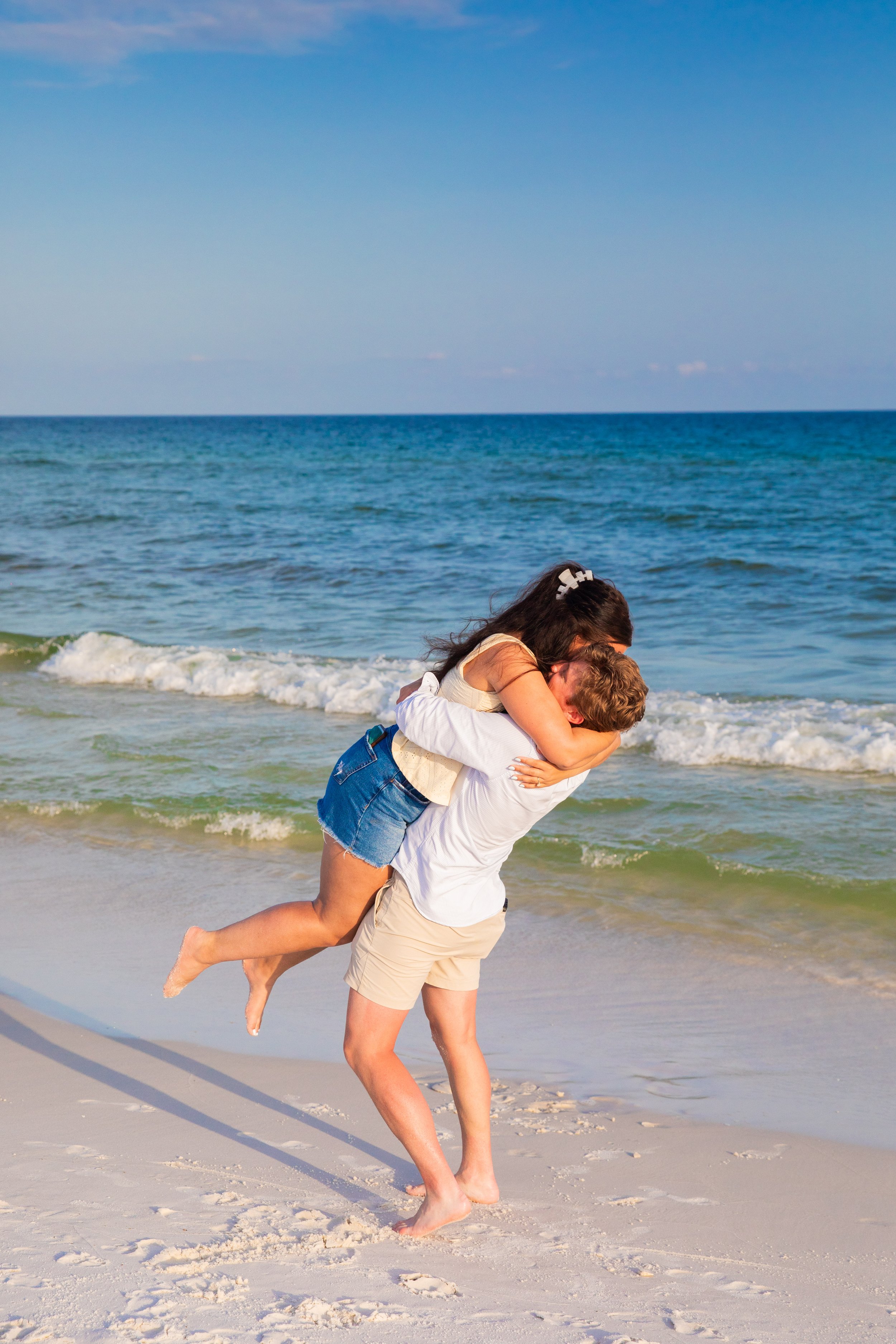 Surprise Engagements on Navarre Beach - Jessica Salort