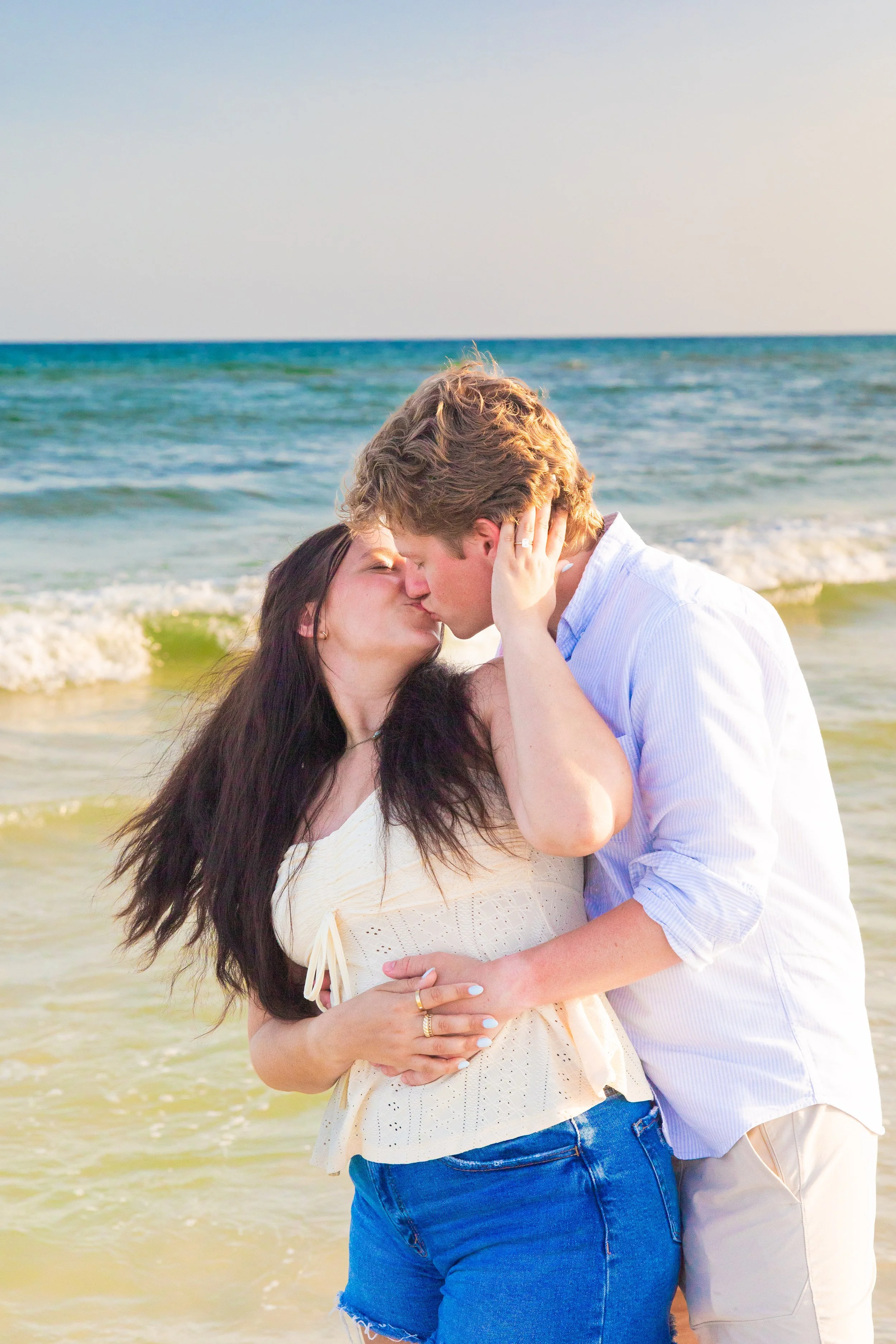 Surprise Engagements on Navarre Beach - Jessica Salort Photography