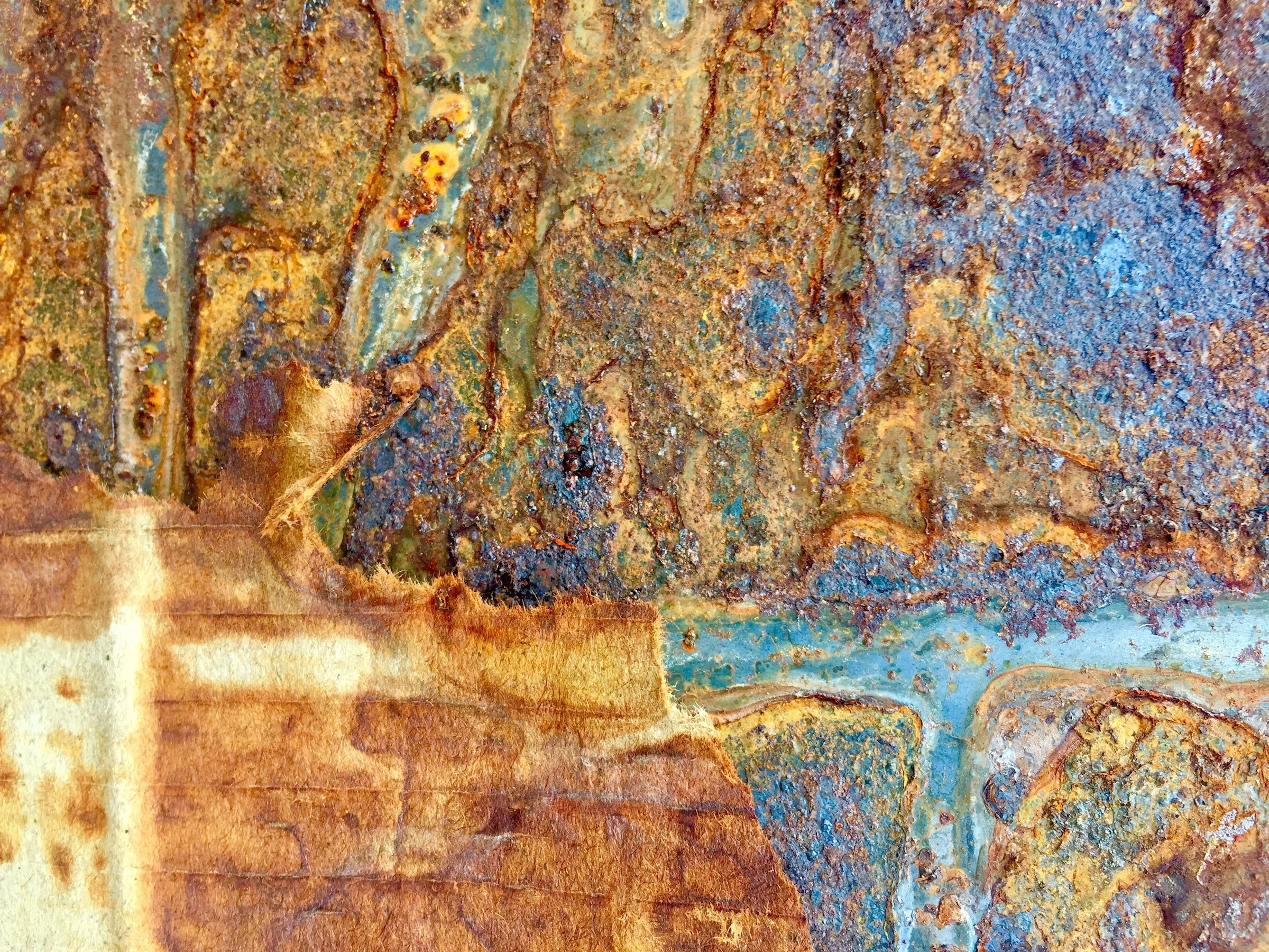 An example of some of my metal patina/oxdatiion experimentation.
