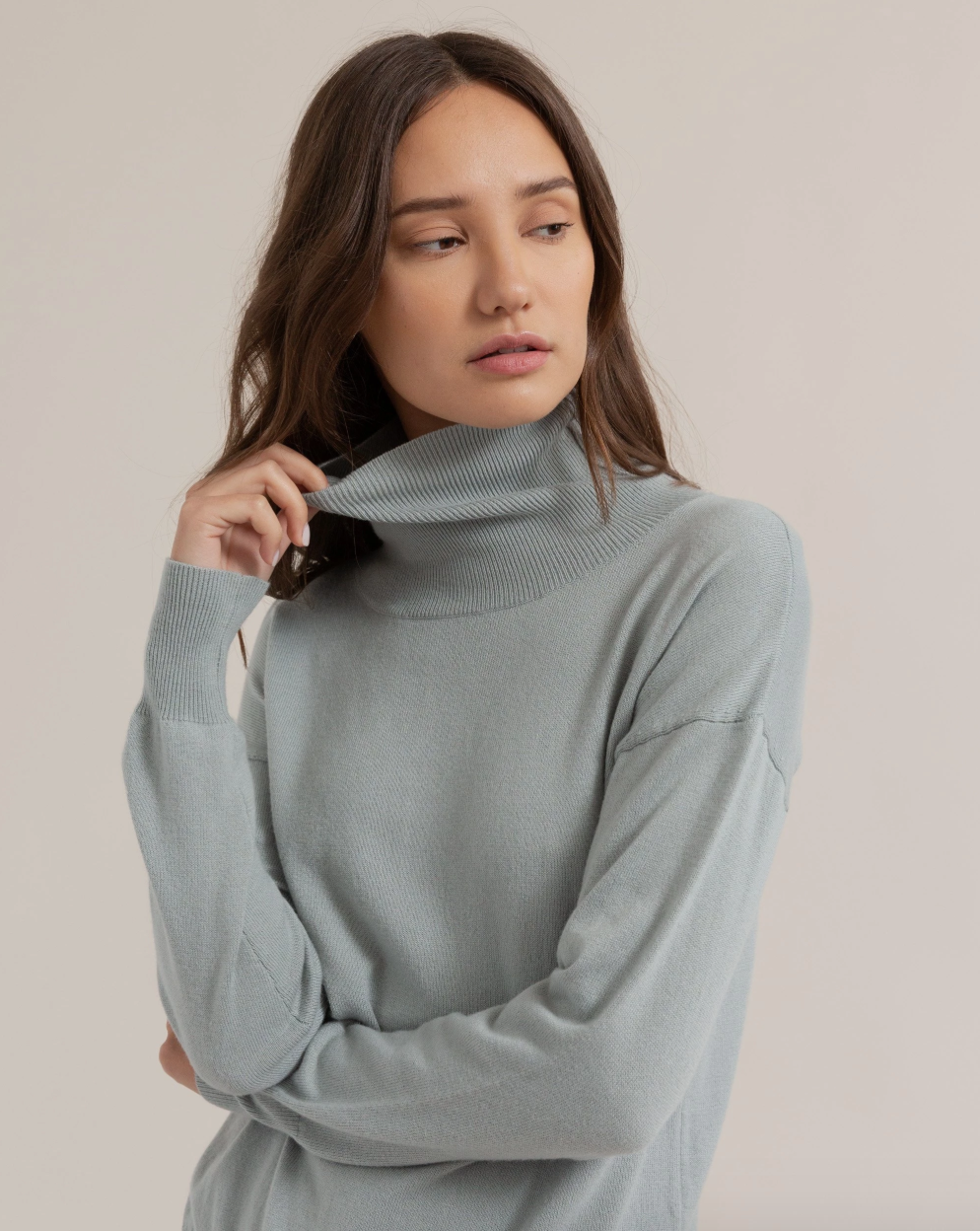 Nadine Cashmere Turtleneck Sweater