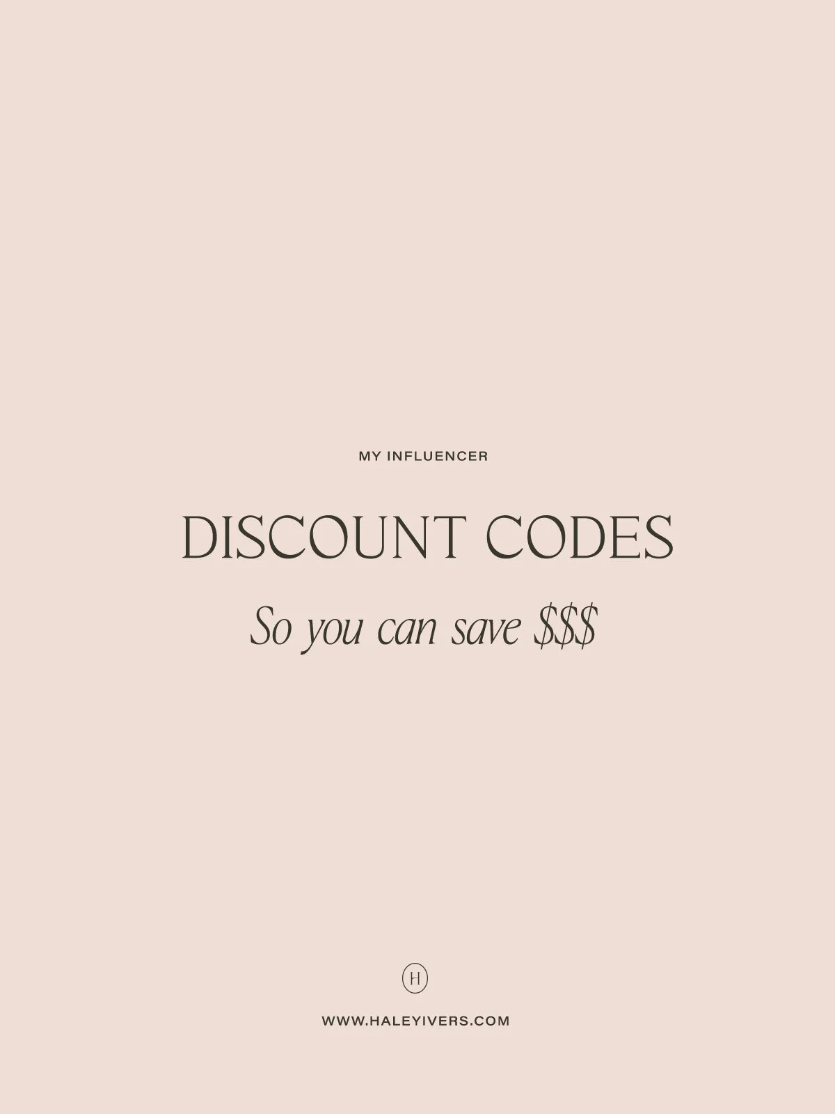 Influencer Discount Codes