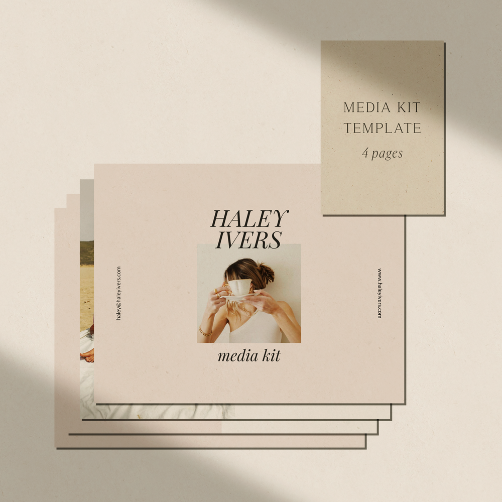 Influencer Media Kit Template | Edit and Customize in Canva — HALEY IVERS |  Influencer and Content Creator
