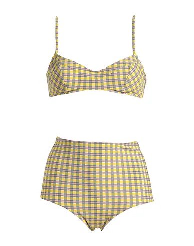 Yellow Patterned Bikini Set