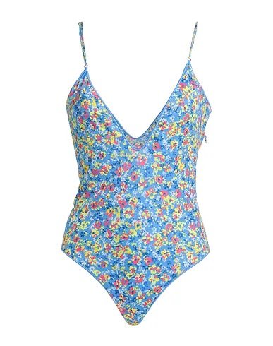 Floral V-Neck One Piece Swimsuit