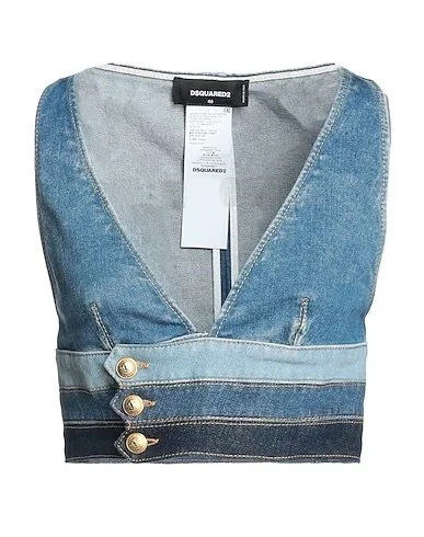 dsquared2 blue denim bustier tank top
