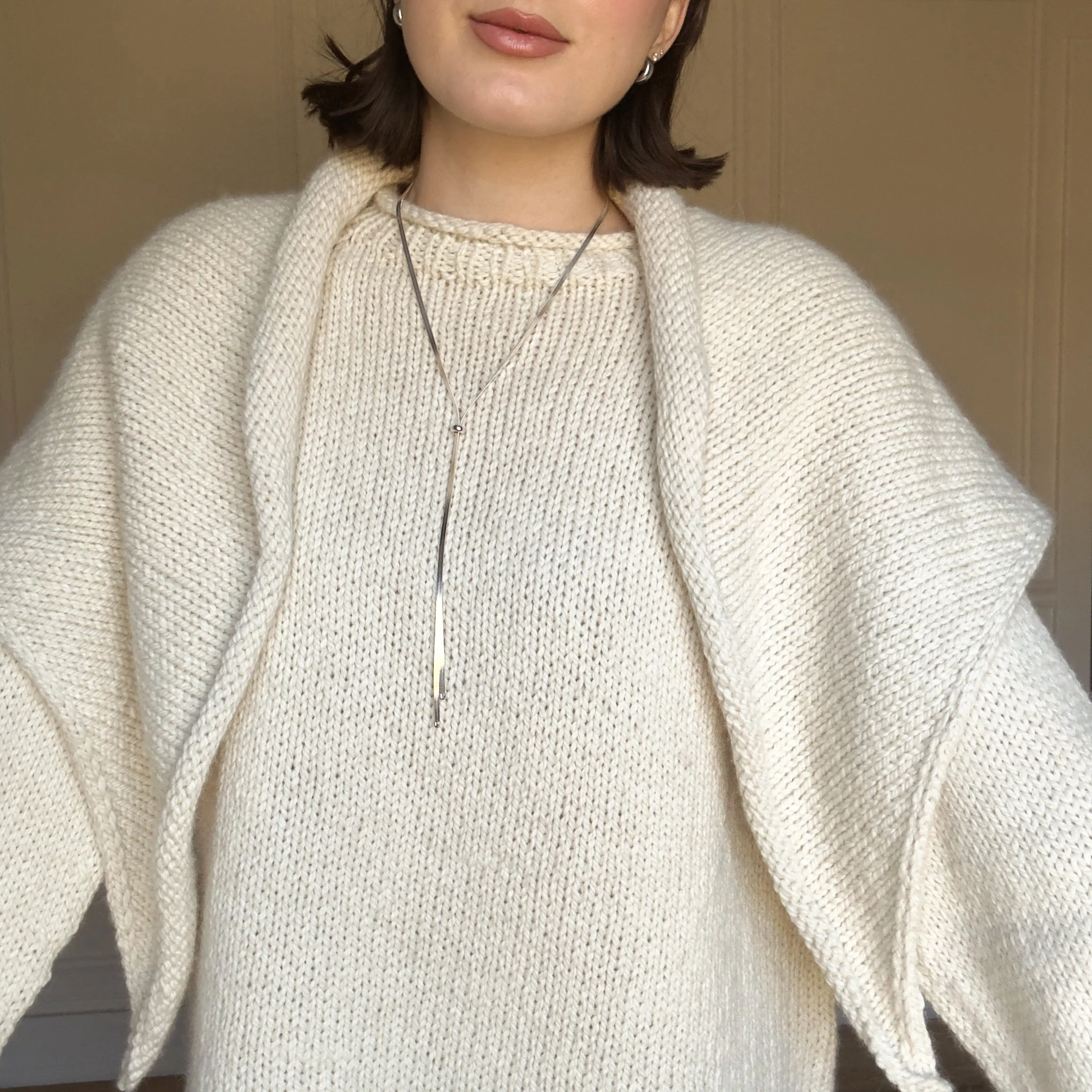 Large Triangle Scarf Shawl - Knitting Pattern