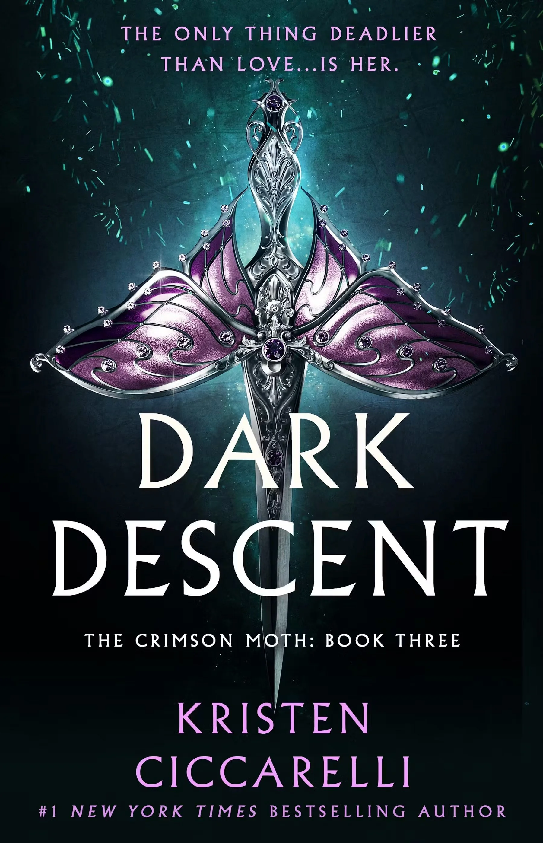 Dark Descent by Kristen Ciccarelli, The Crimson Moth Book Three, cover