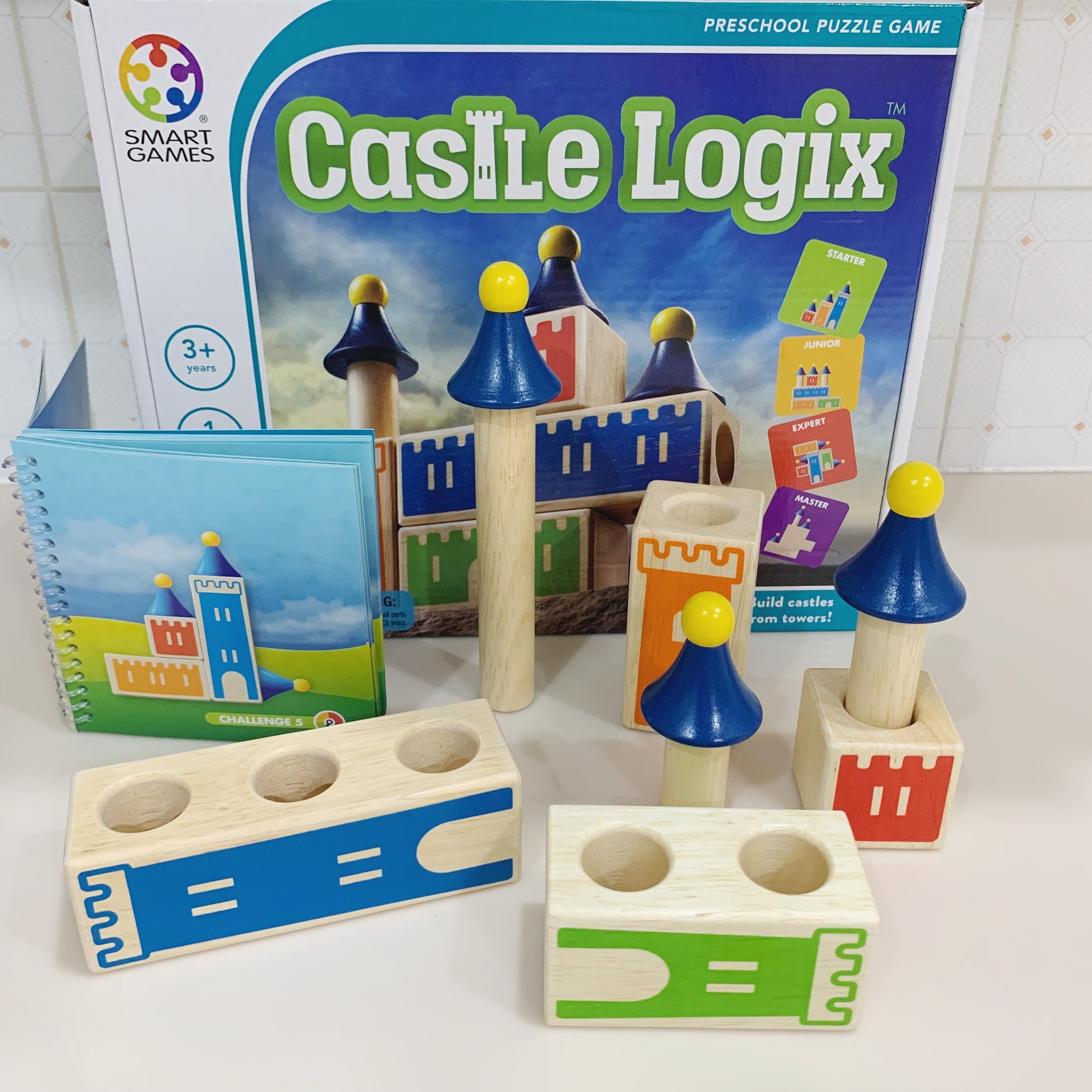 Smart Games | Premium Wood Blocks - Castle Logix