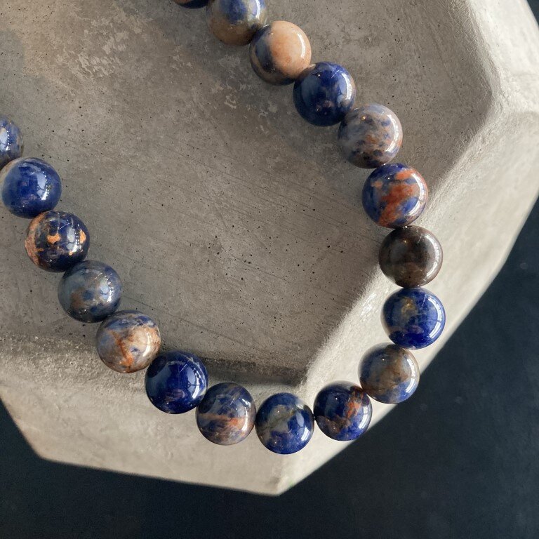 Vintage Gray Beaded Necklace