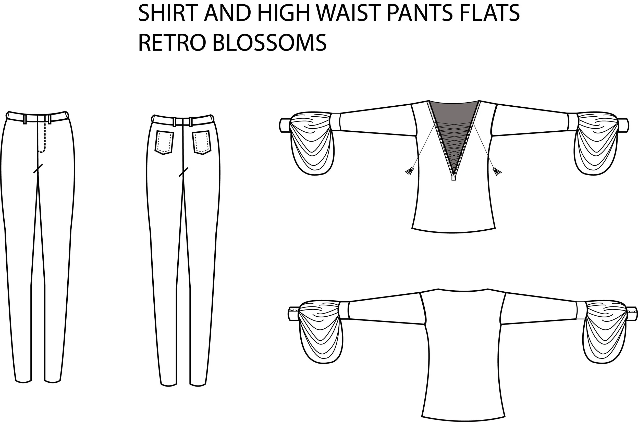 gathered top and pants flats.jpg