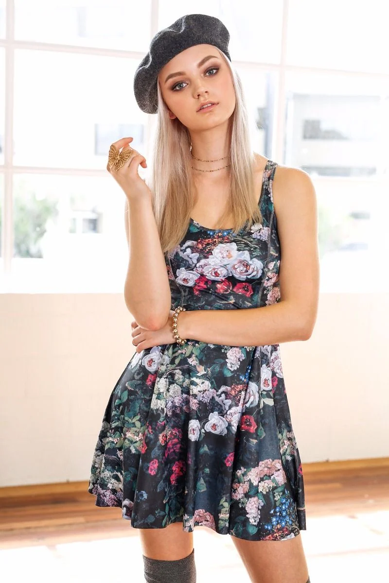Get Your Spring Floral Fix With The Take My Monet/Pink Water Lilies Dress From Black Milk. 