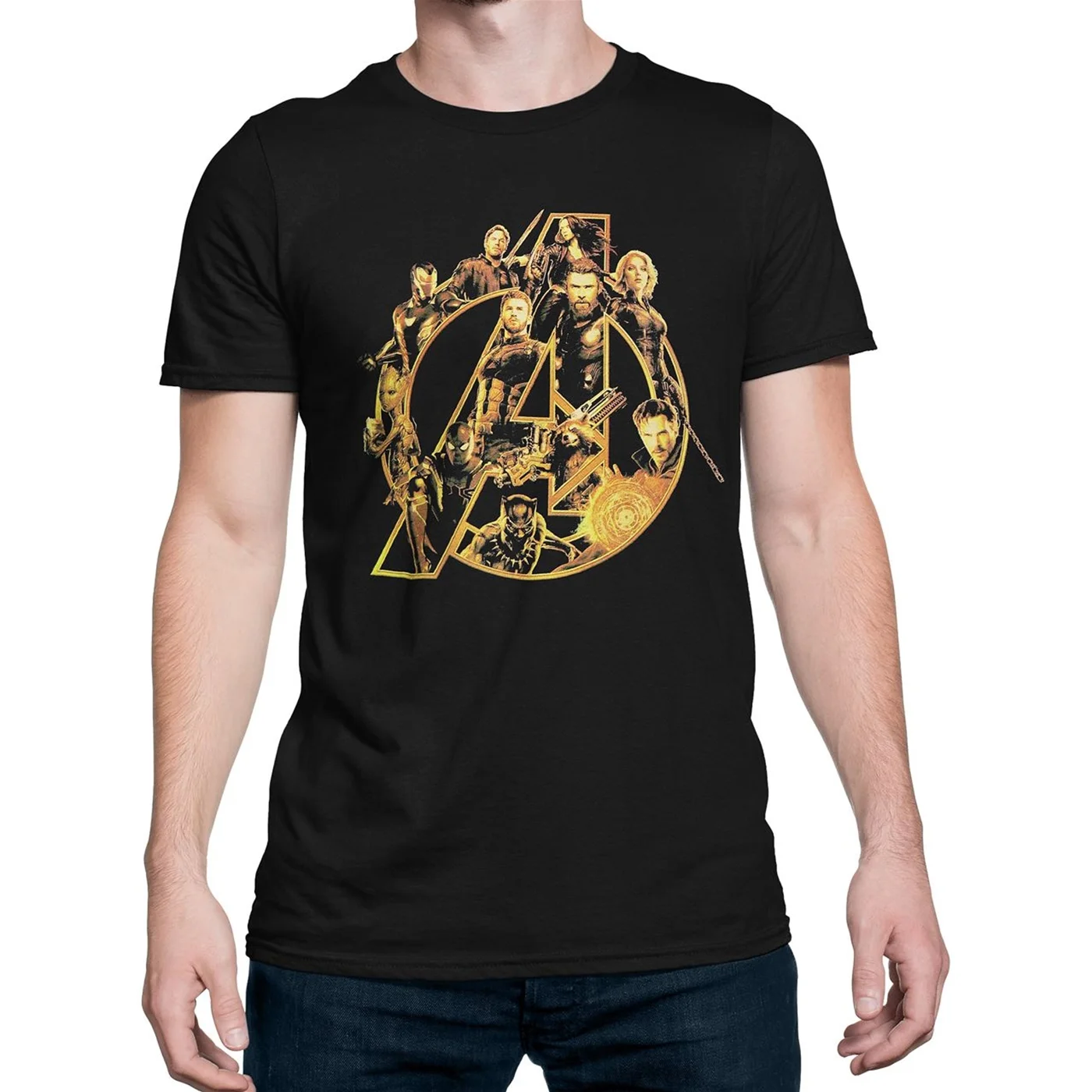 Avenger's Characters Logo Men's T-Shirt