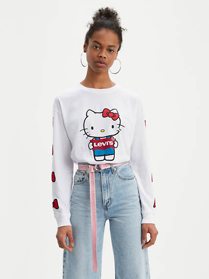 Levi's Says 'Hello' To A New Hello Kitty Collection To Honor The Sanrio  Character's 45th Anniversary — Fashion and Fandom