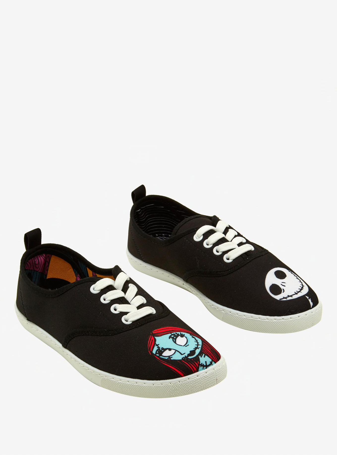 THE NIGHTMARE BEFORE CHRISTMAS SALLY &amp; JACK LACE-UP SNEAKERS