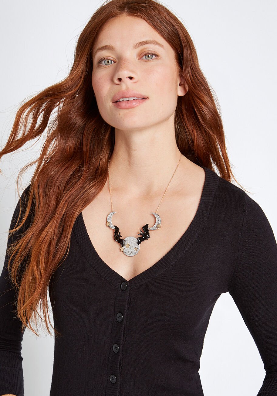 Up and Away Bat Statement Necklace