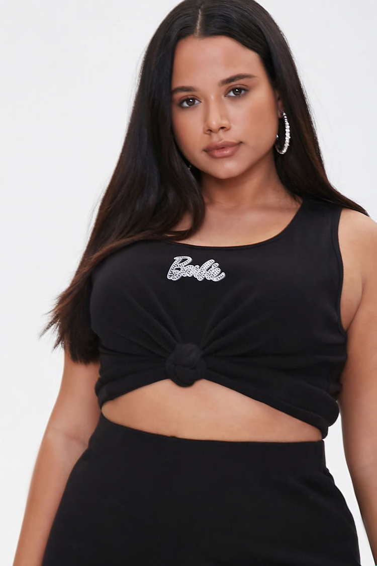 plus size barbie crop top