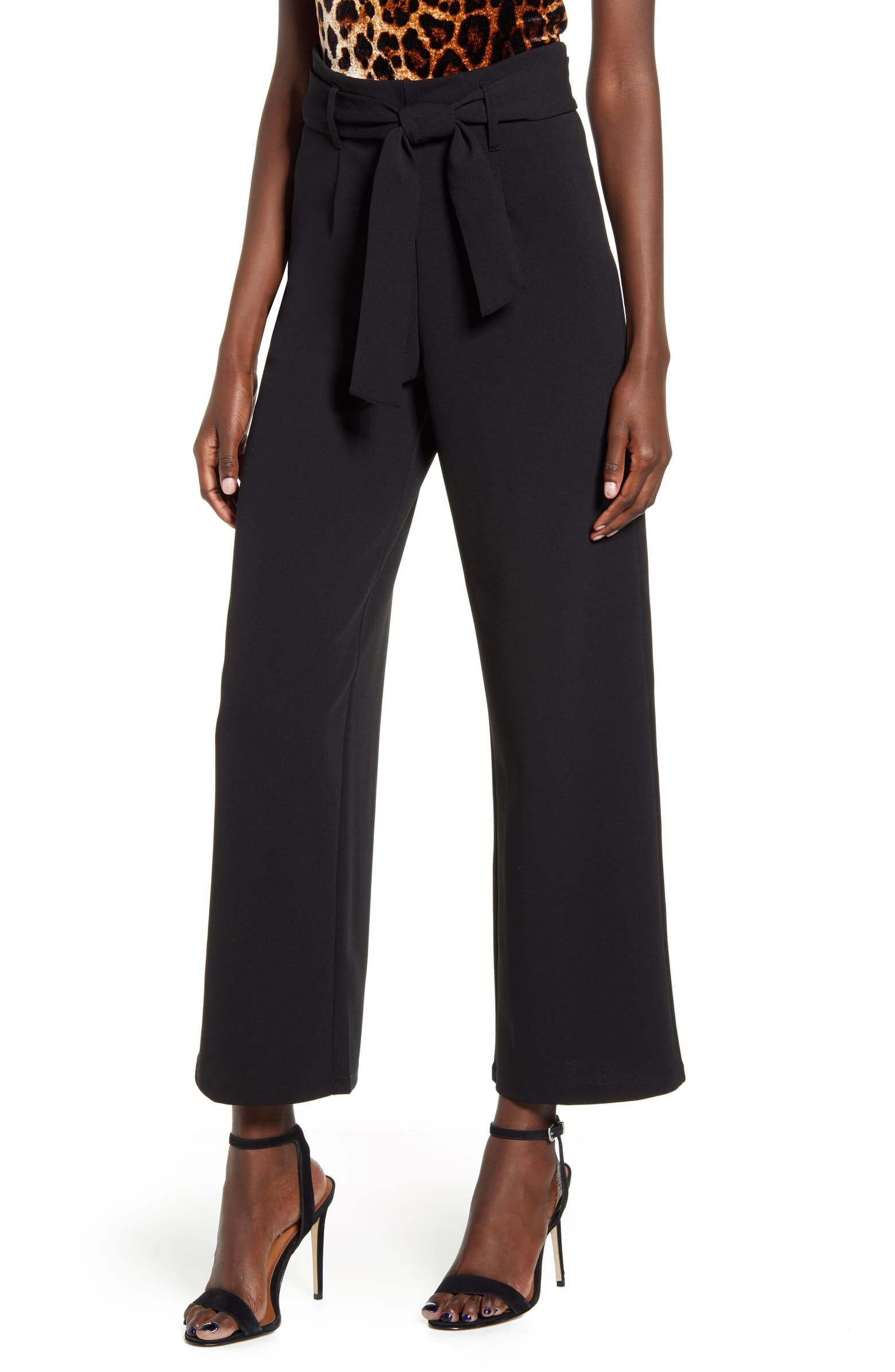 High Waist Belted Pants -  LEITH