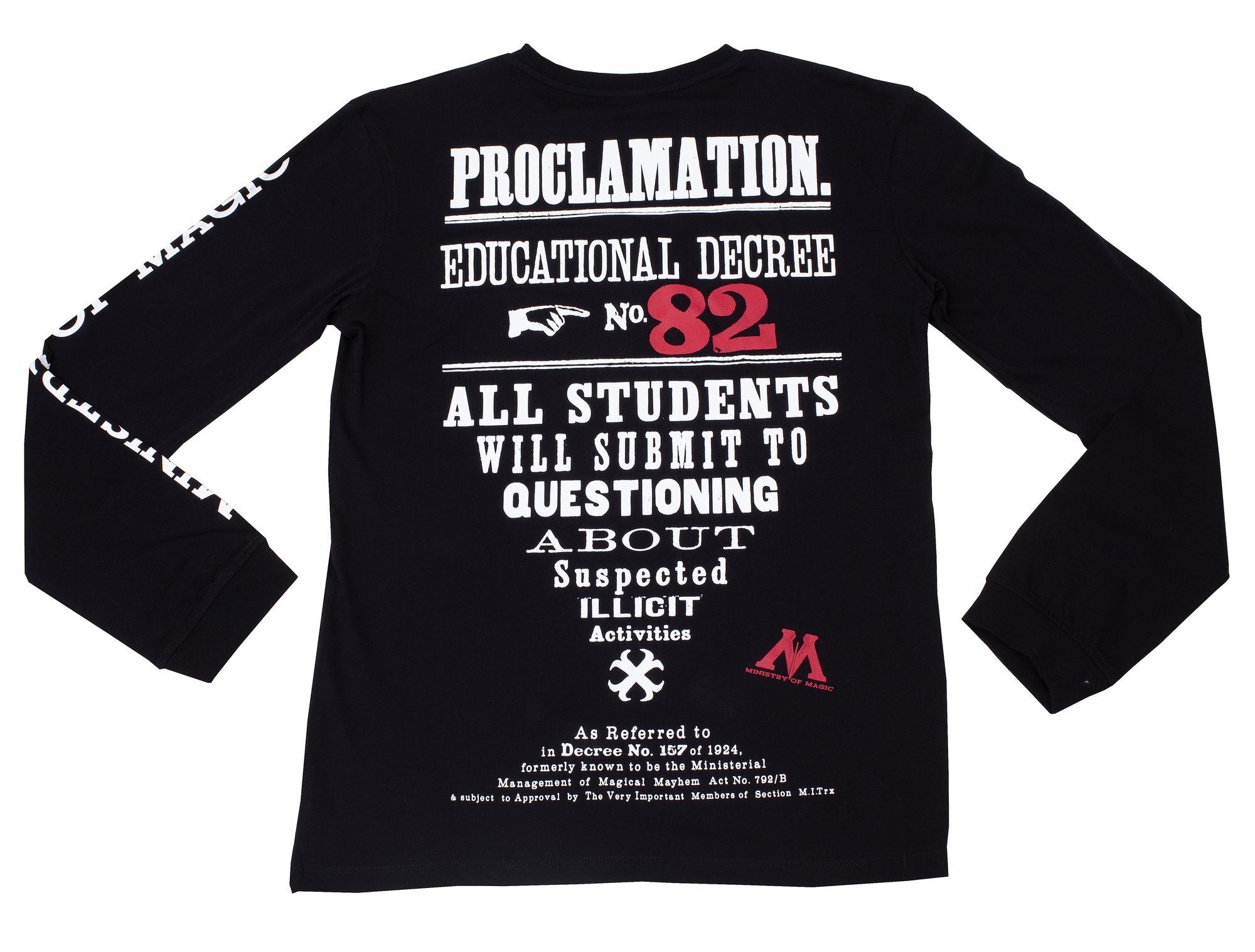 MINISTRY OF MAGIC LONG SLEEVE T-SHIRT