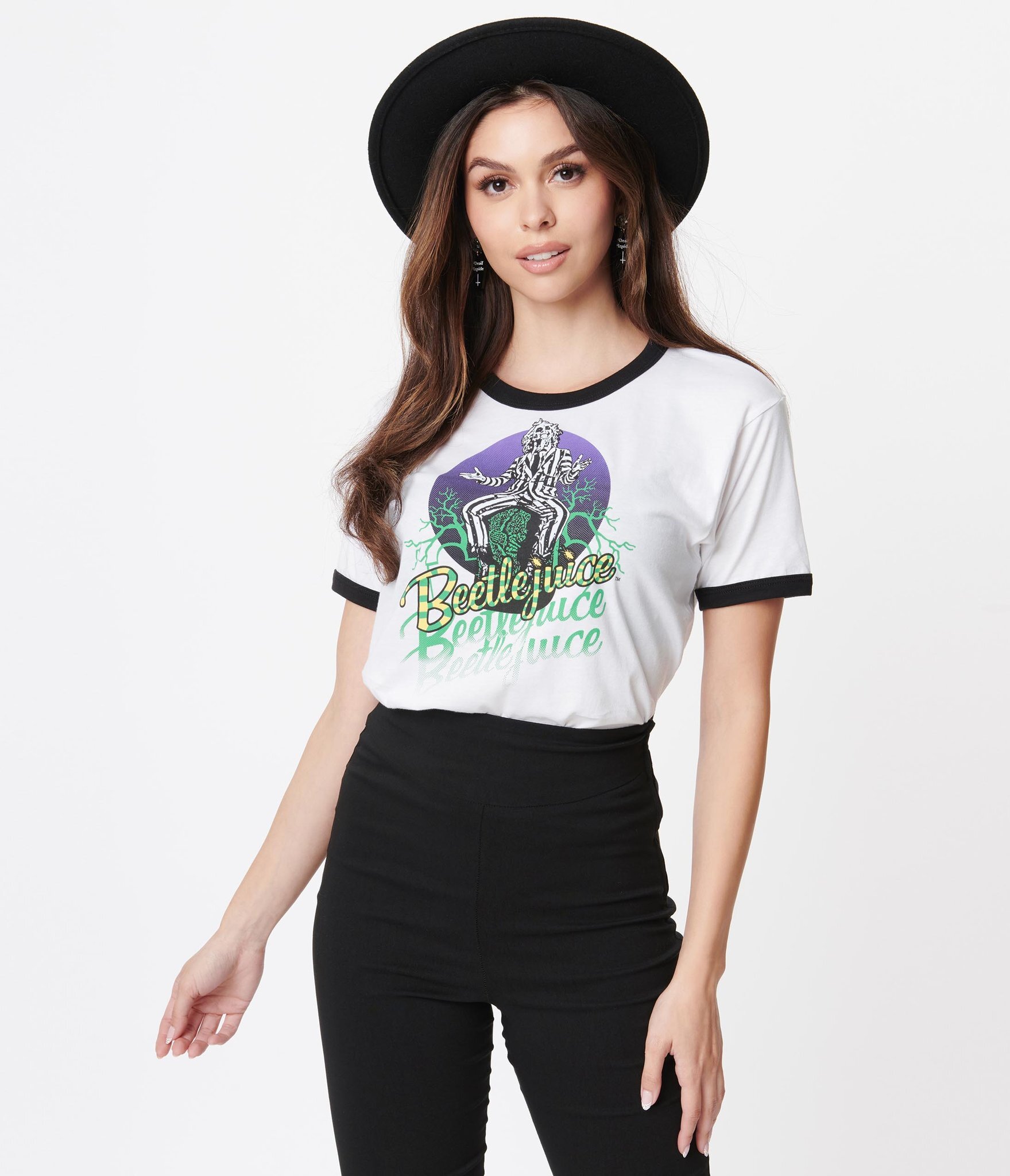 Beetlejuice x Unique Vintage Its Showtime Graphic Unisex Tee