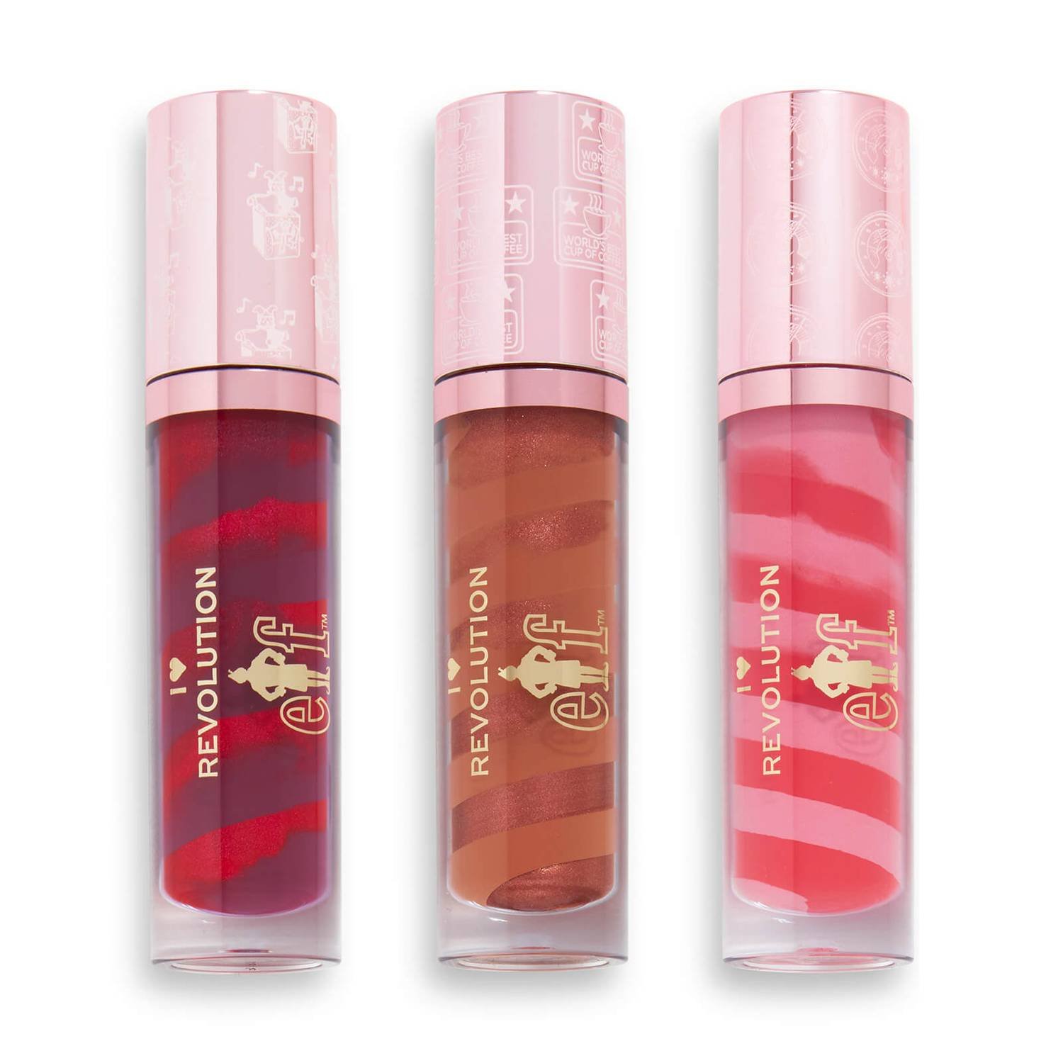 I Heart Revolution X Elf Candy Cane Lip Gloss 7.5ml (Various Colours)