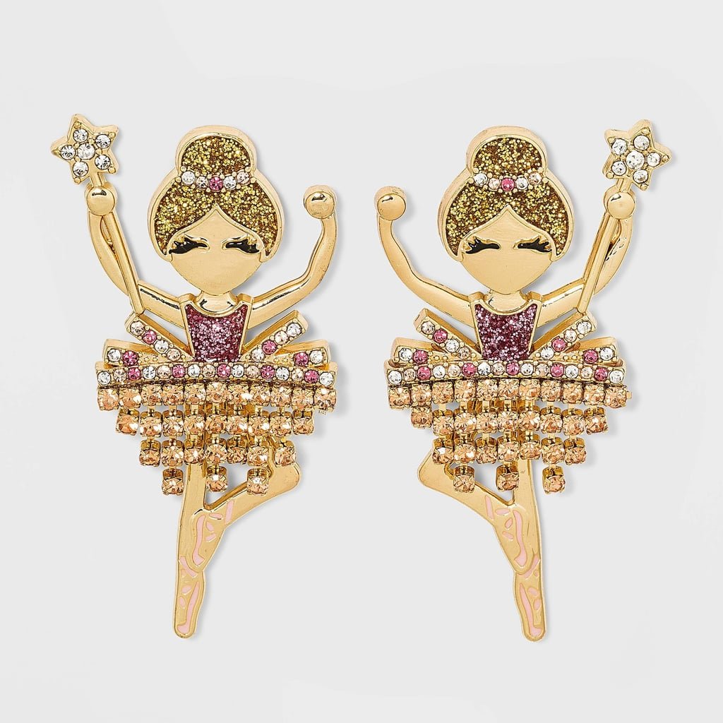 SUGARFIX by BaubleBar Ballerina Drop Earrings - Metallic Gold