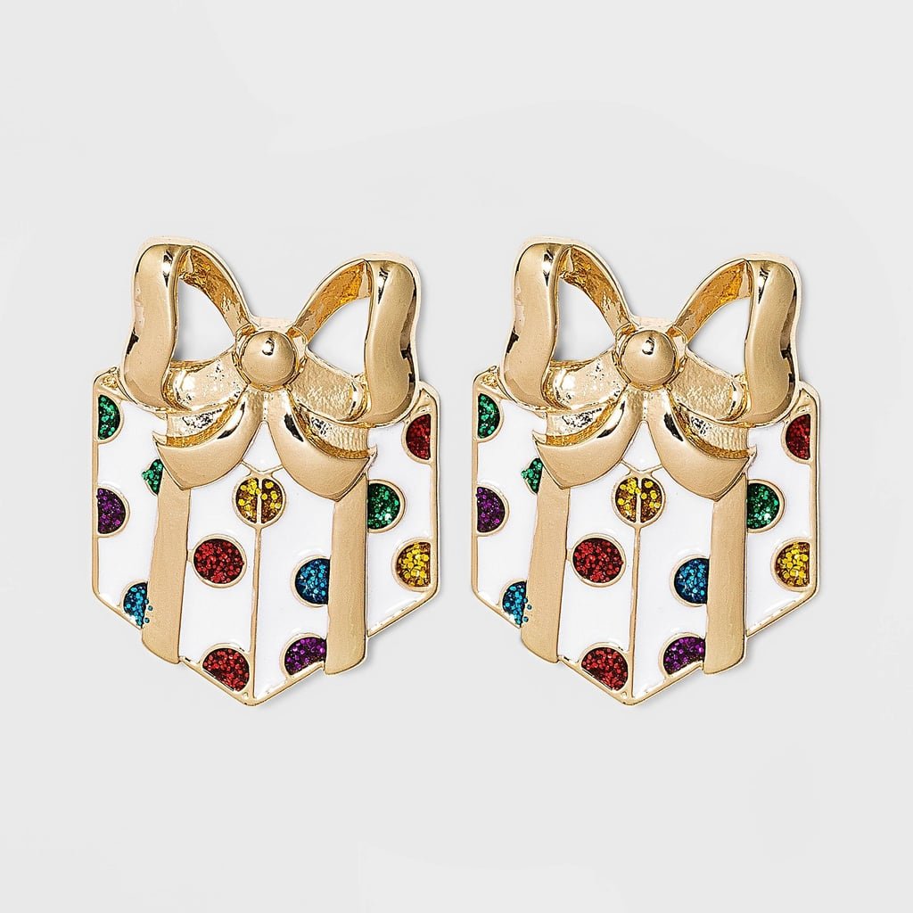 SUGARFIX by BaubleBar Polka Dot Gift Box Drop Earrings