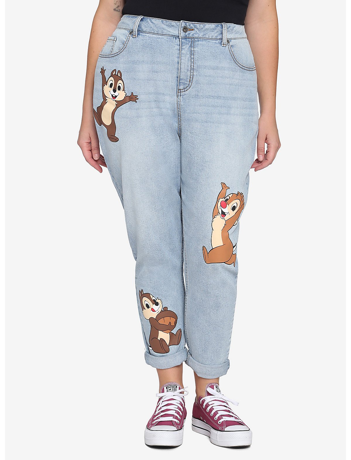 Disney Chip 'N Dale Mom Jeans Plus Size