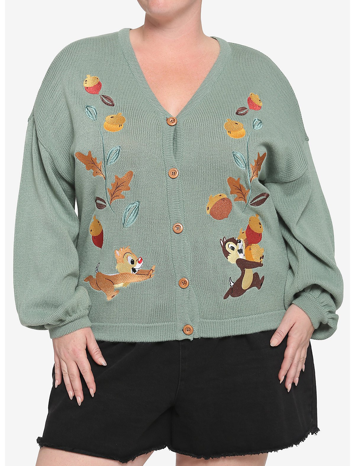 Her Universe Disney Chip 'N' Dale Slouchy Cardigan Plus Size