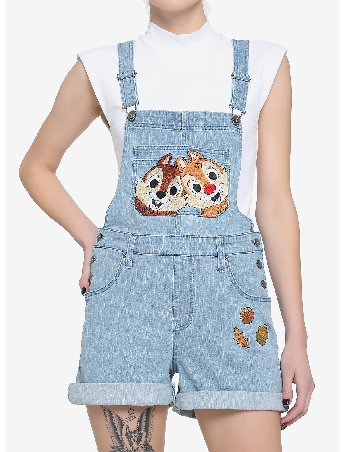 Her Universe Chip 'N' Dale Acorn Shortalls