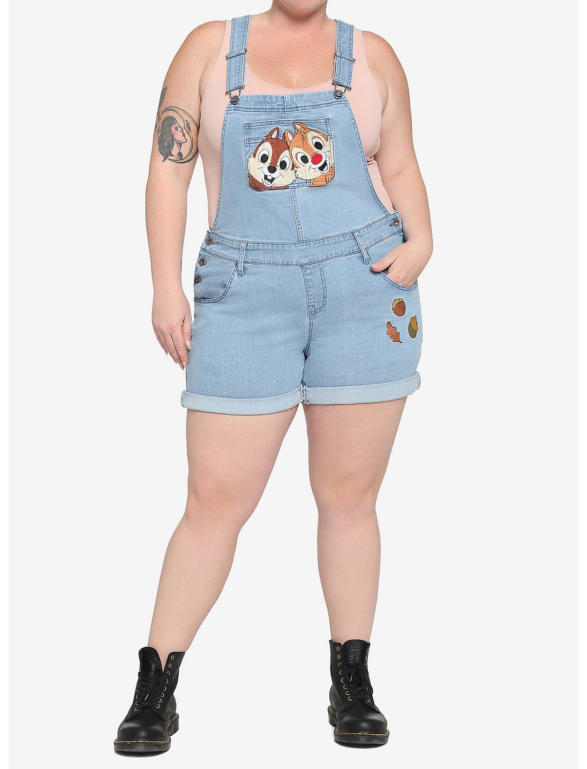 Her Universe Chip 'N' Dale Acorn Shortalls Plus Size