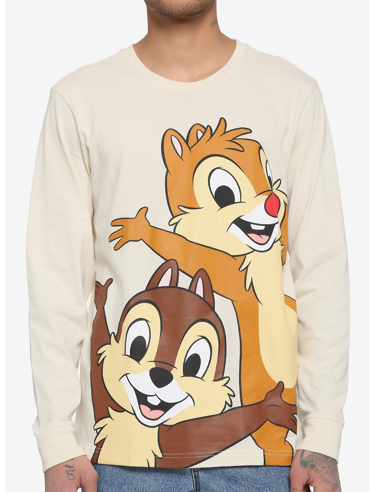 Our Universe Disney Chip 'N' Dale Jumbo Print Long-Sleeve T-Shirt