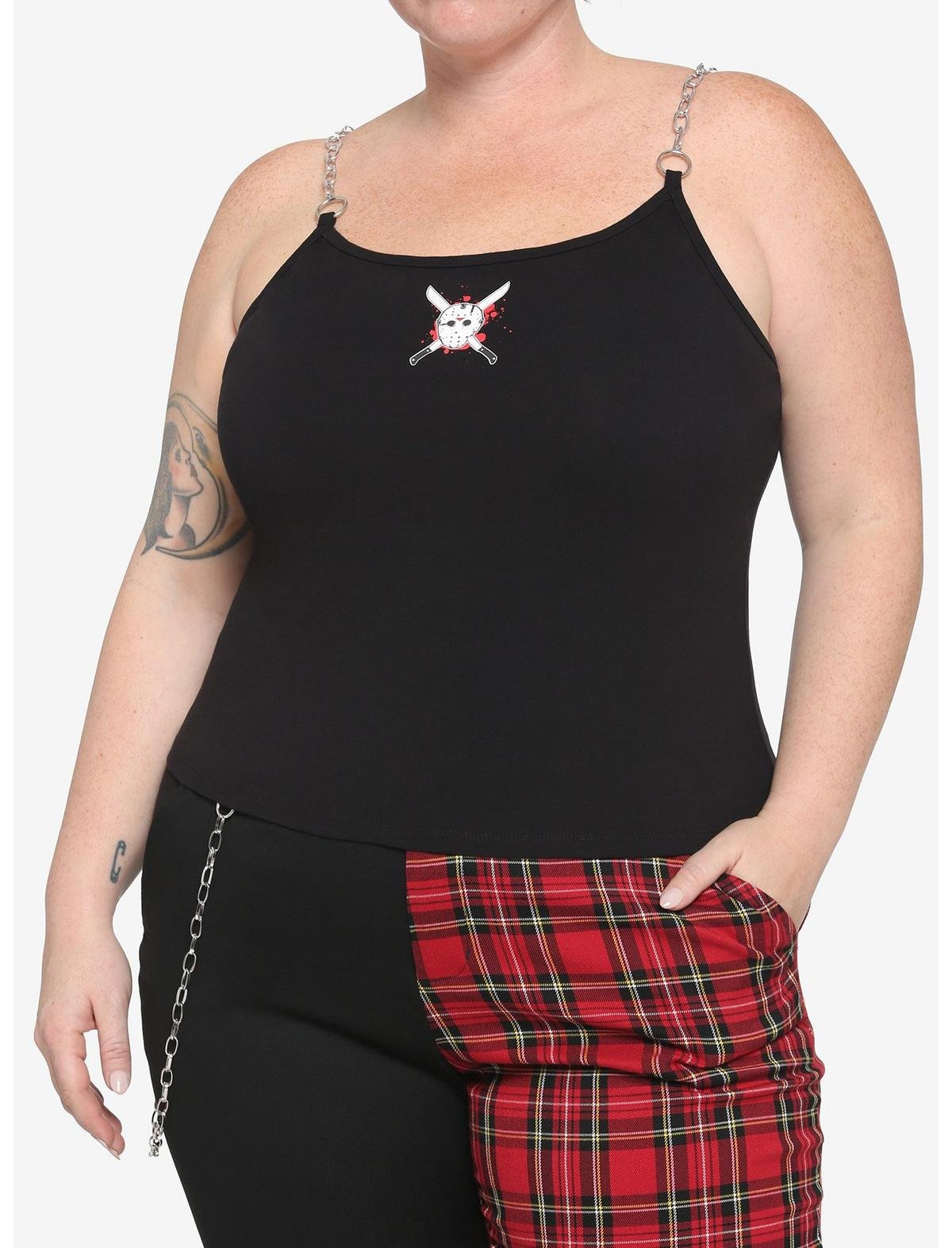 Friday The 13th Girls Chain Strap Tank Top Plus Size
