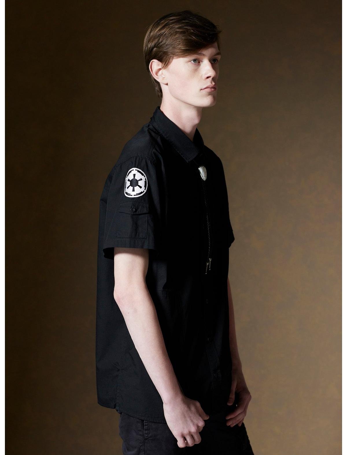 Our Universe Star Wars Imperial Logo Woven Button-Up