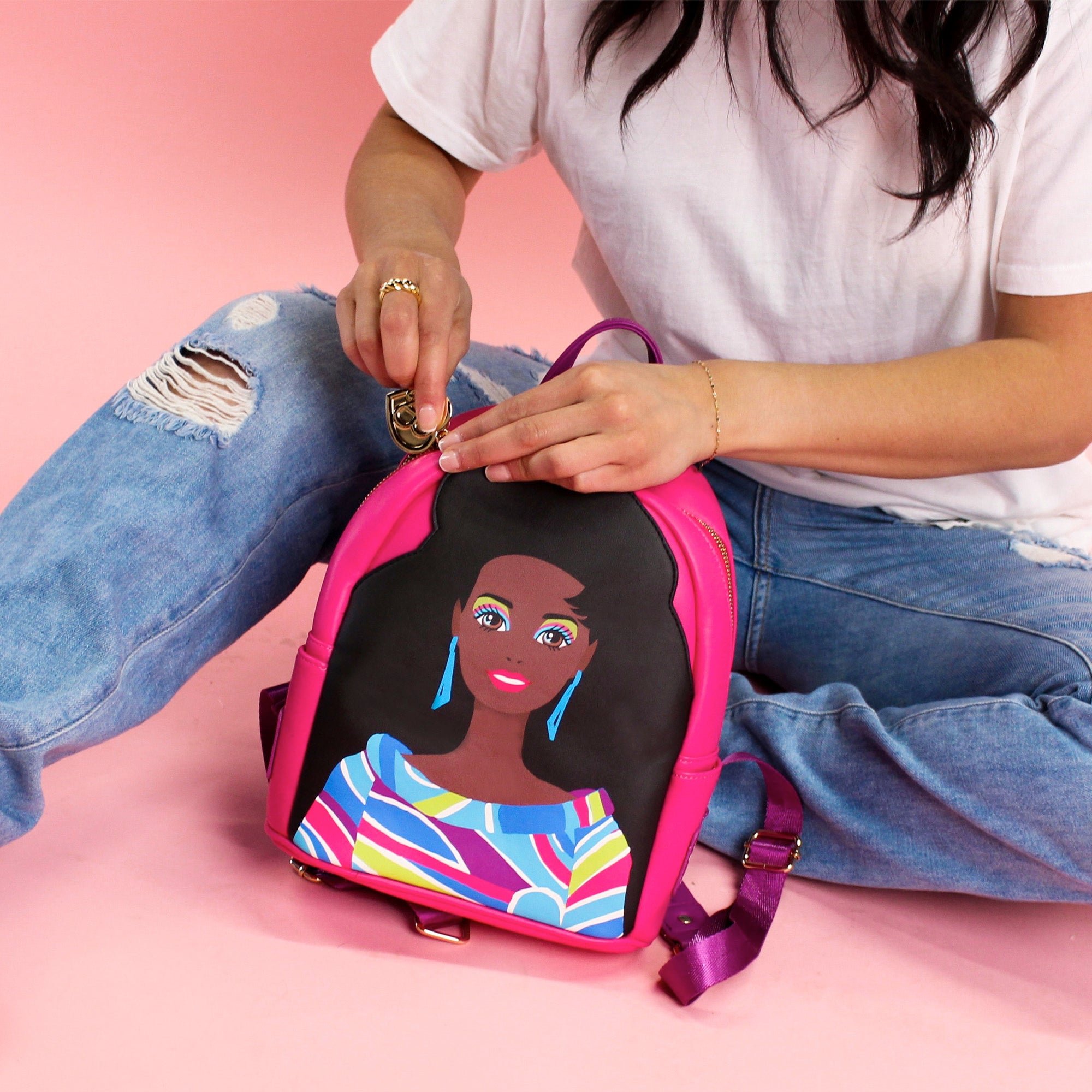 Blue Totally Hair Barbie Mini Backpack