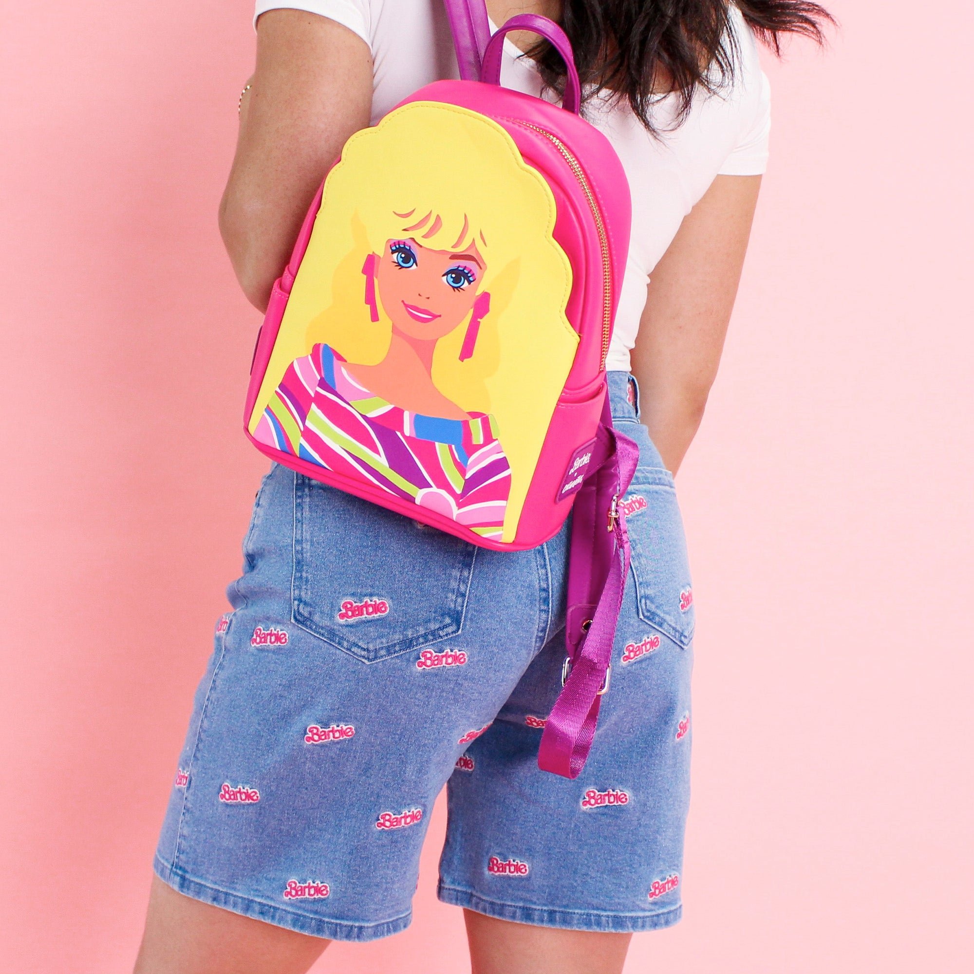 Pink Totally Hair Barbie Mini Backpack 