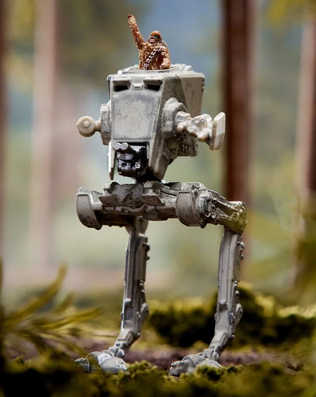 Star Wars Starships Select AT-ST With Chewbacca