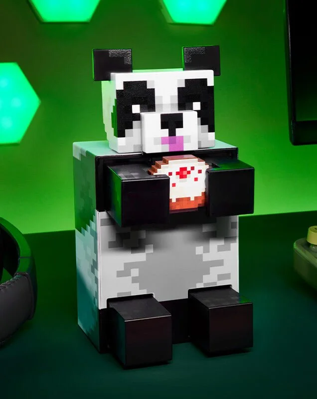 Minecraft Diamond Level Panda Figure