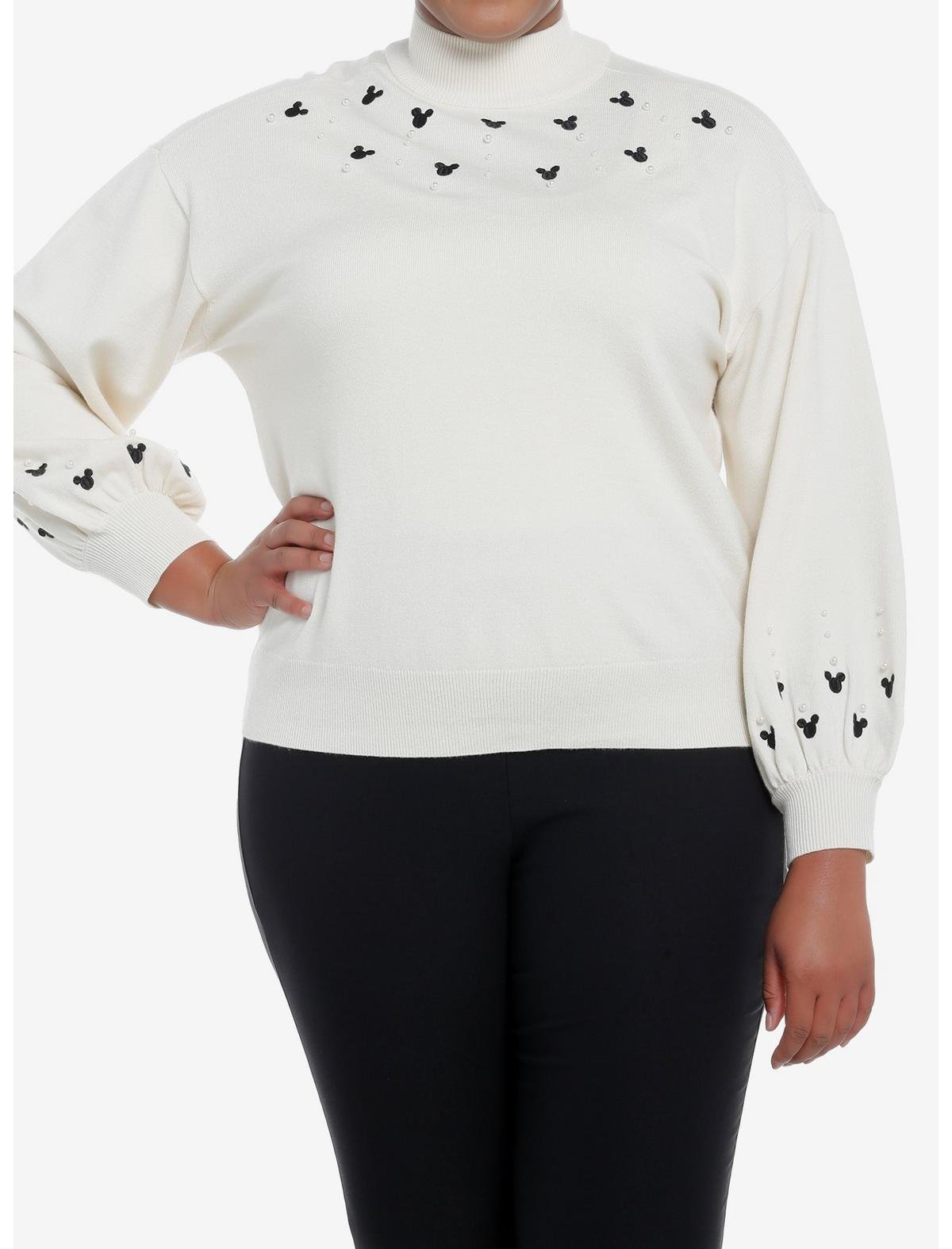 Her Universe Disney Mickey Mouse Pearl Sweater Plus Size Her Universe Exclusive
