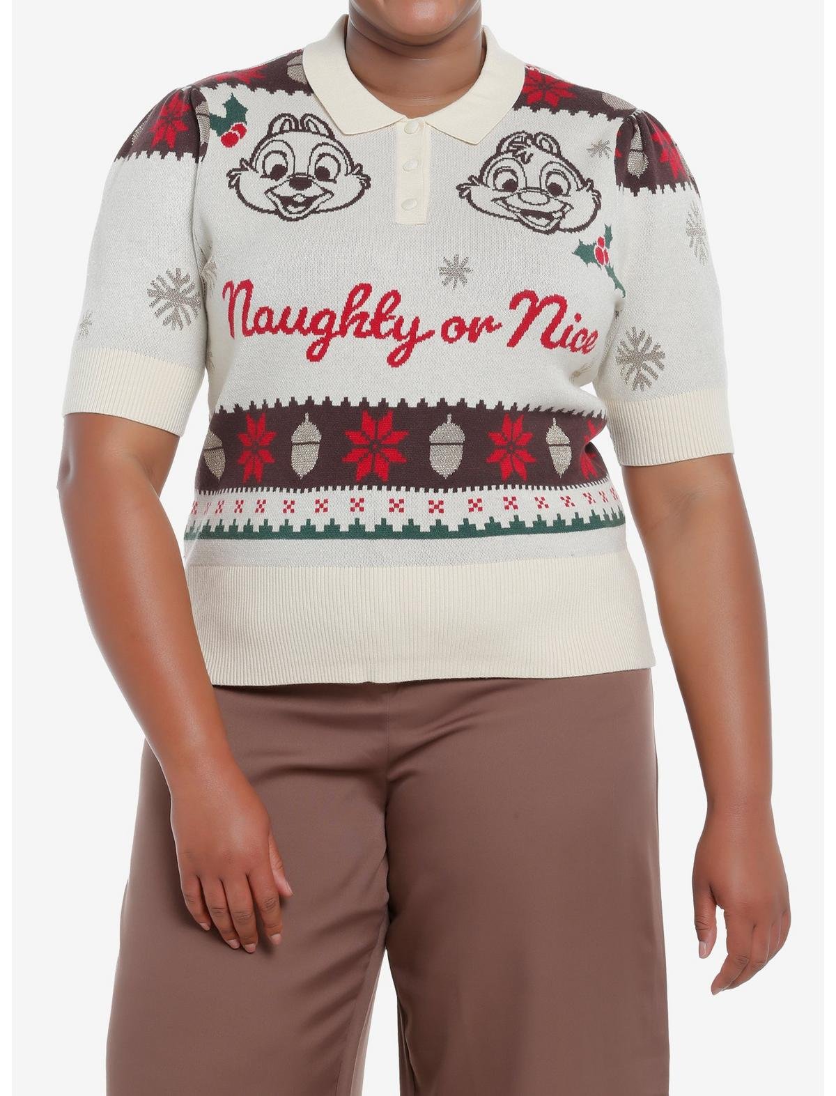 Her Universe Disney Chip 'N Dale Holiday Knit Top Her Universe Exclusive