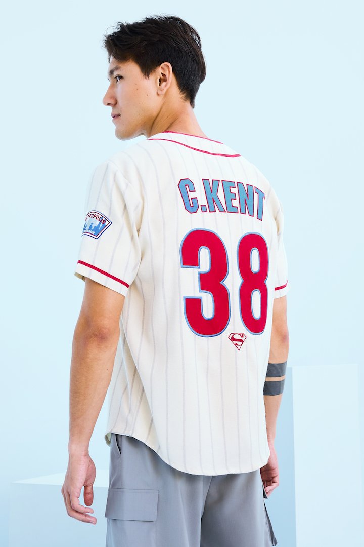 Superman Clark Kent Striped Baseball Jersey2.jpg