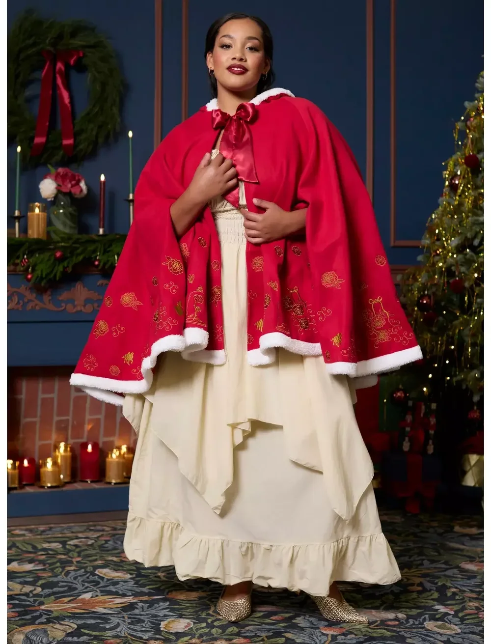 Her Universe Disney Beauty And The Beast Belle Hooded Cape Plus Size Her Universe Exclusive