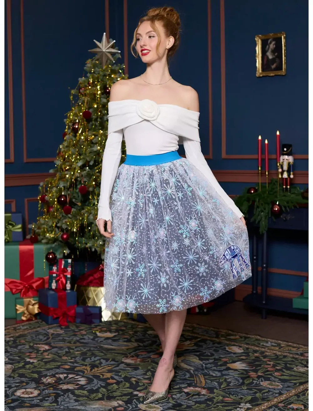 Her Universe Star Wars AT-AT Retro Midi Skirt Her Universe Exclusive