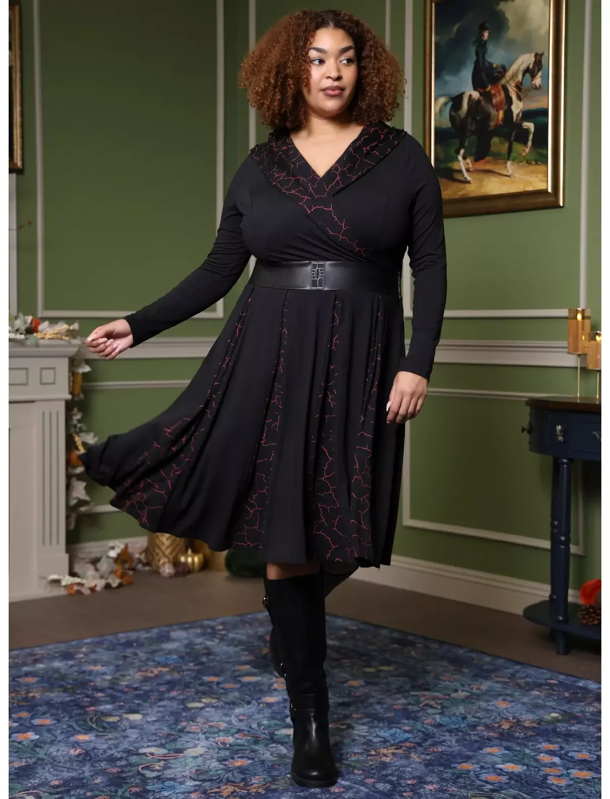 Her Universe Star Wars Kylo Ren Hooded Dress Plus Size Her Universe Exclusive