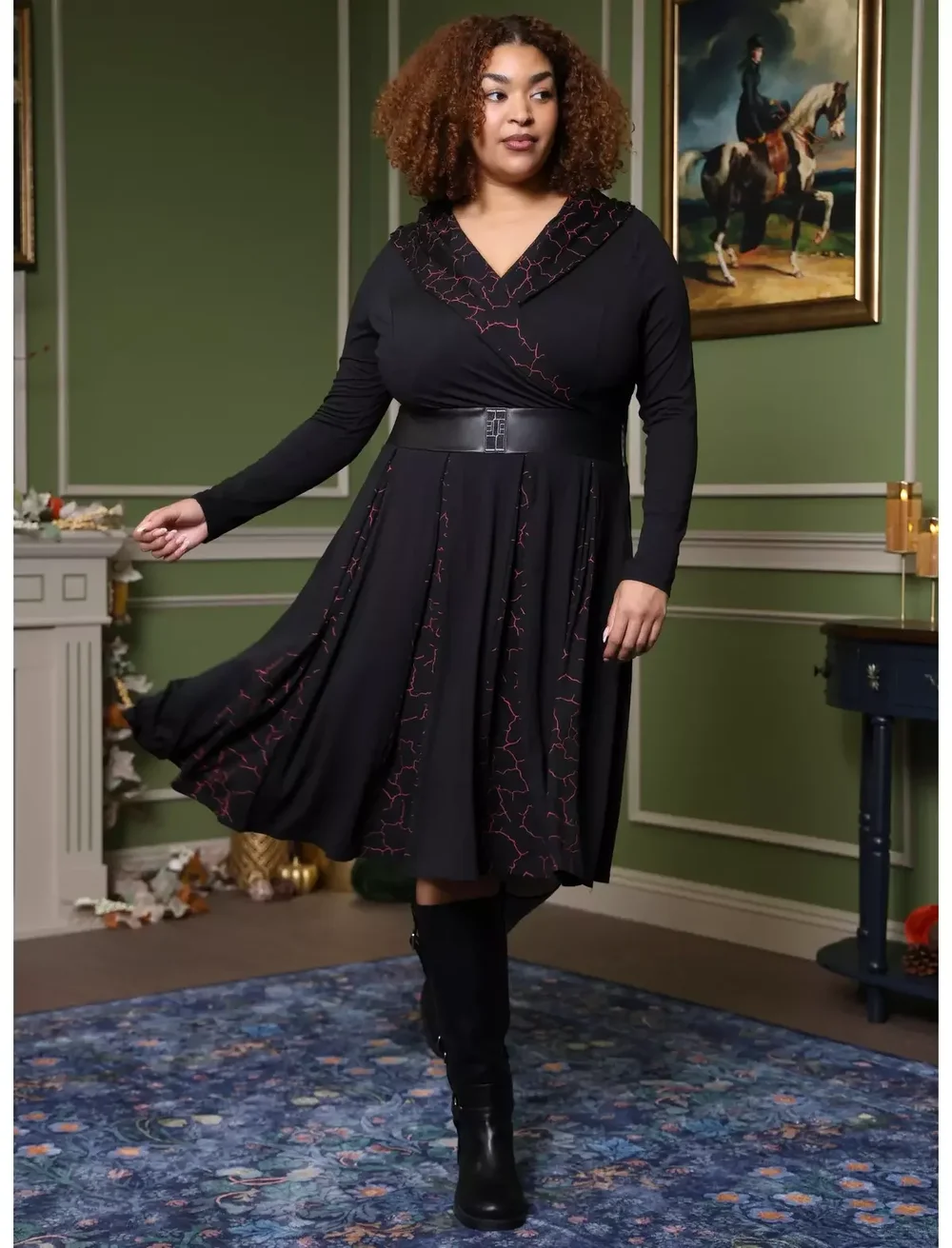 Her Universe Star Wars Kylo Ren Hooded Dress Plus Size Her Universe Exclusive