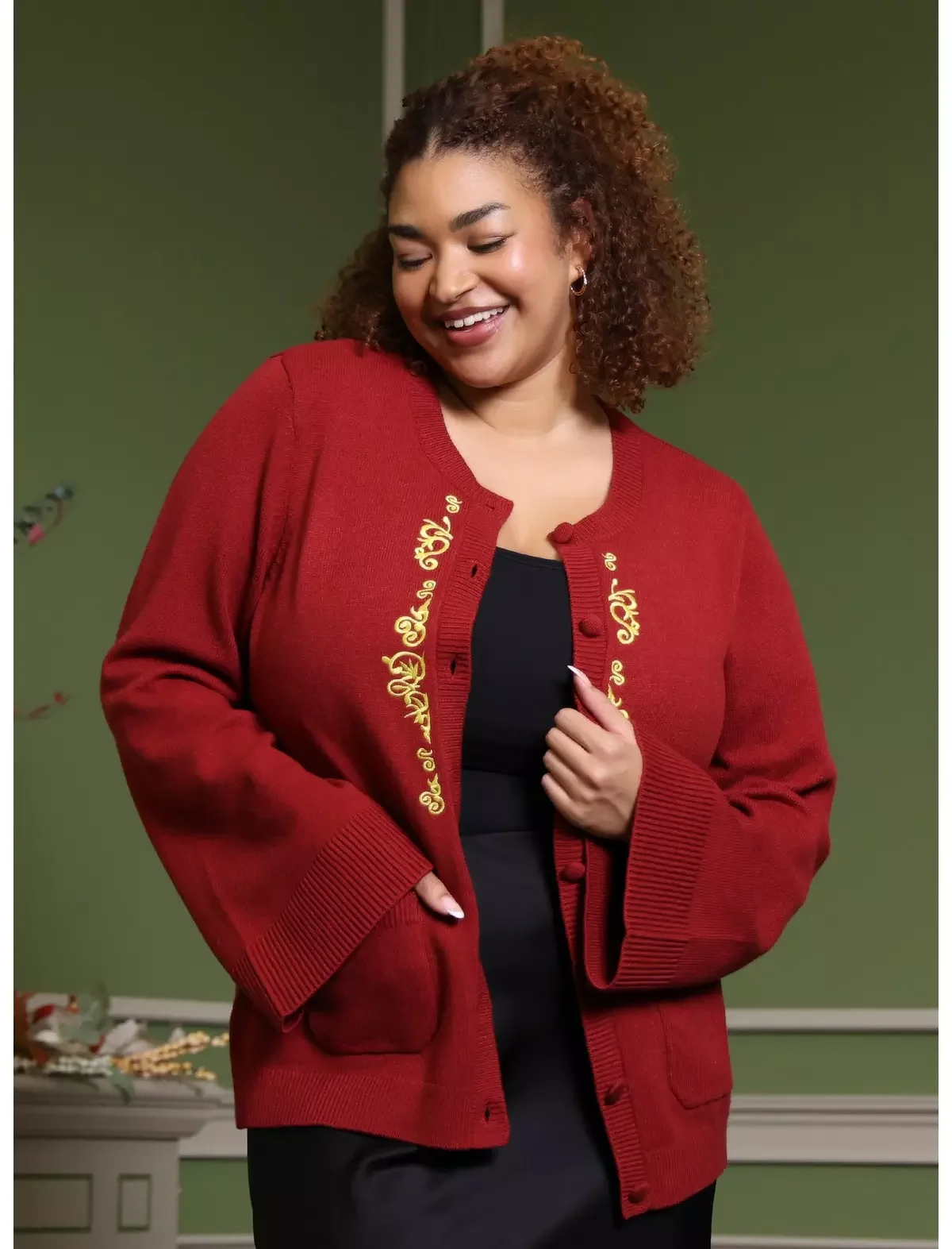 Her Universe Star Wars Queen Amidala Bell Sleeve Cardigan Plus Size Her Universe Exclusive